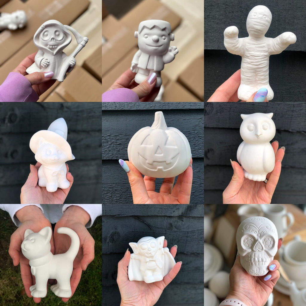 October half term pottery painting