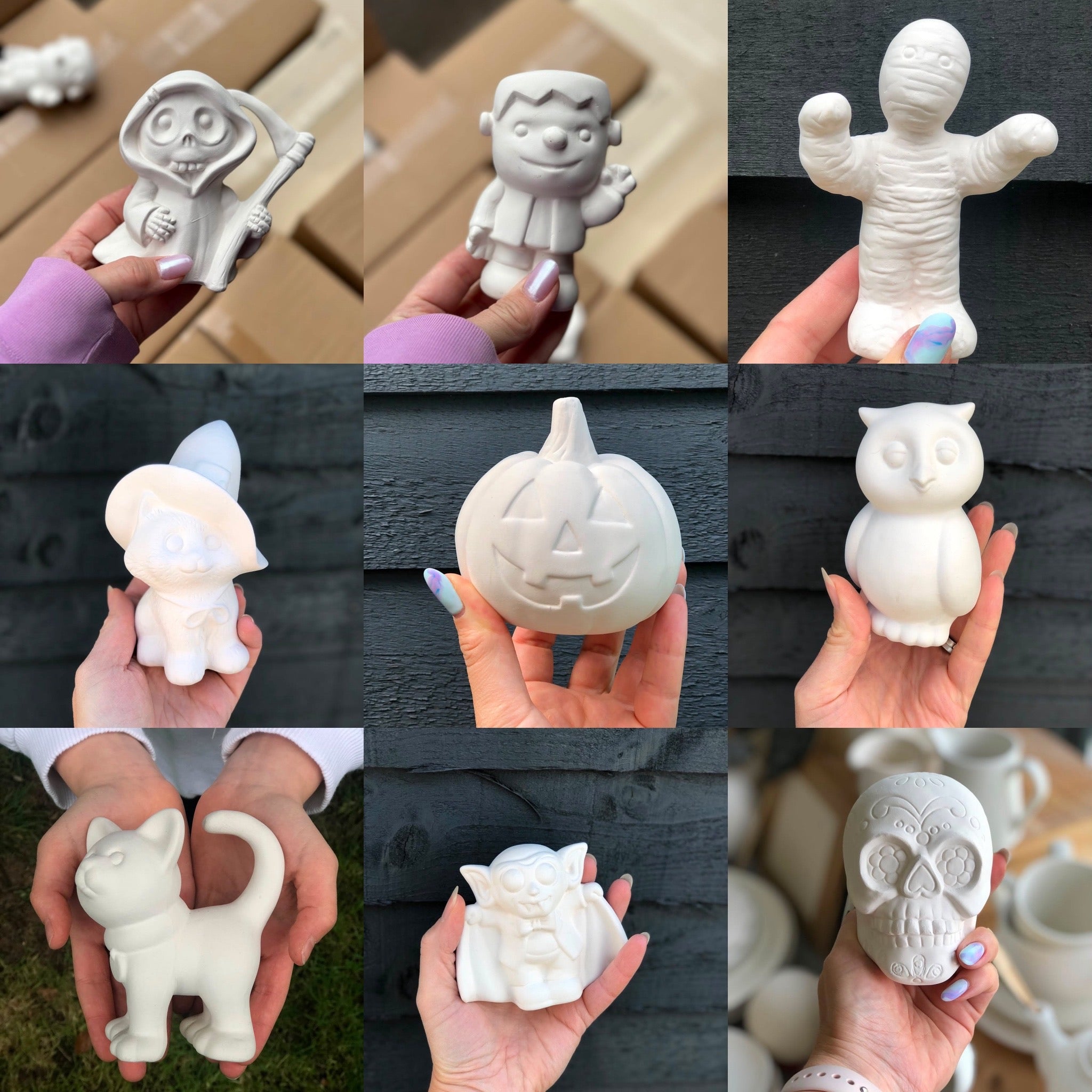 October half term pottery painting