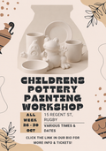 October half term pottery painting
