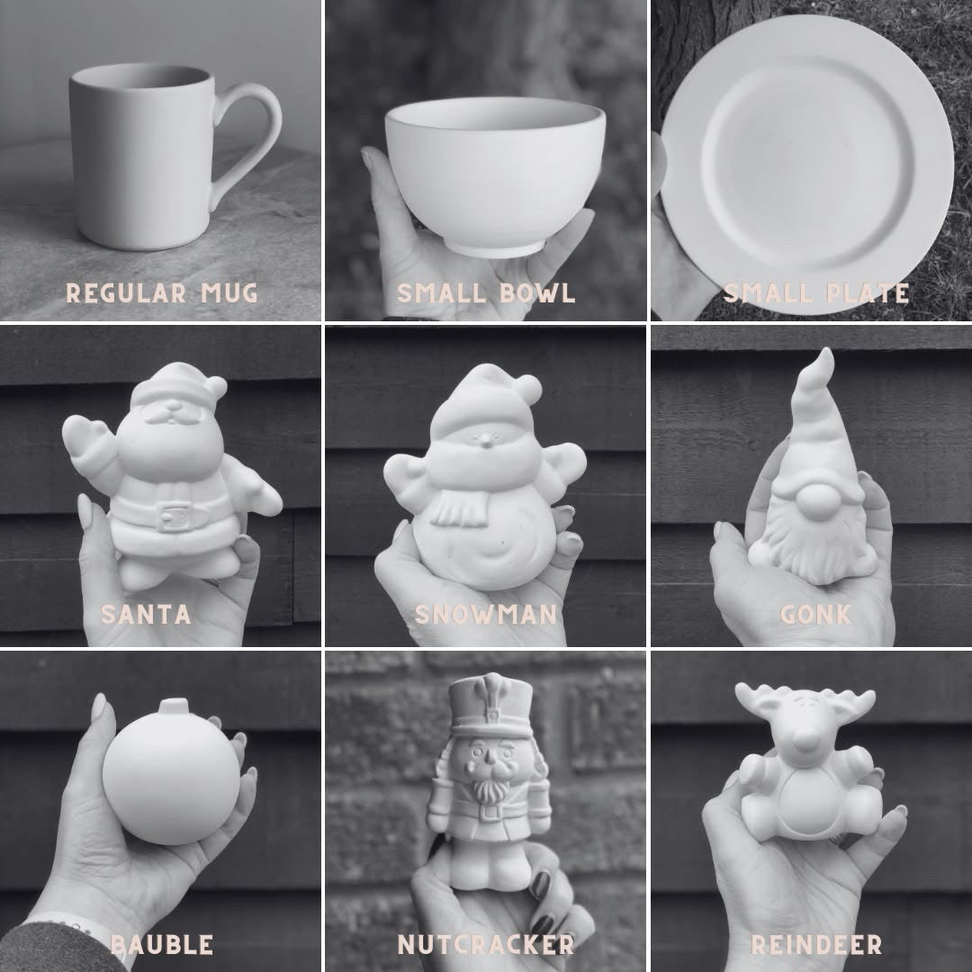 Christmas Pottery Painting