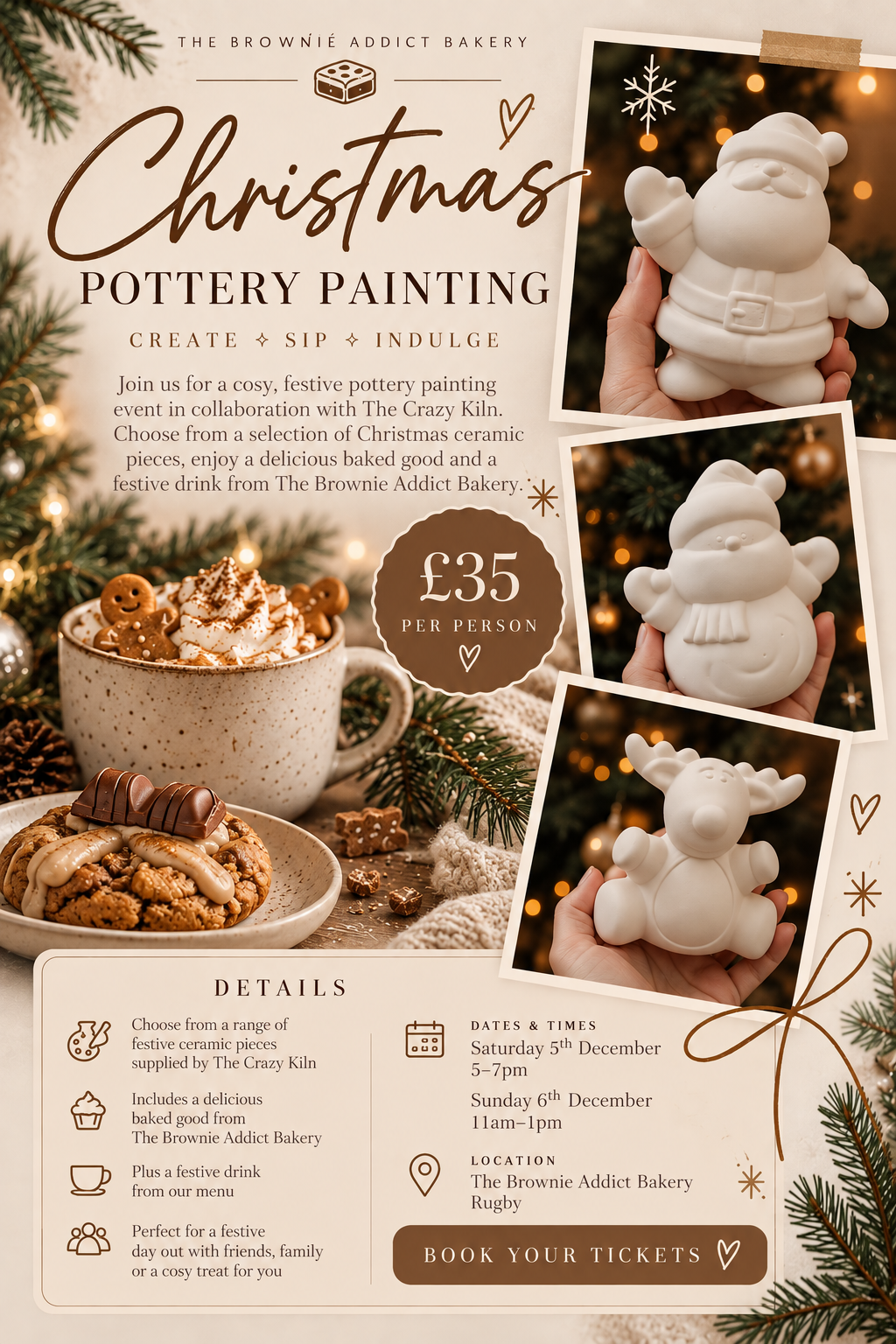 Christmas Pottery Painting